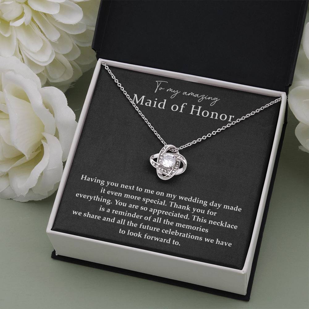 Wedding Day Necklace For Maid Of Honor Friendship Necklace For Maid Of Honor Jewelry Gift For Maid Of Honor Meaningful Gift For Maid Of Honor Emotional Gift For Maid Of Honor Special Gift For Maid Of Honor Necklace For Maid Of Honor Thank You Gift