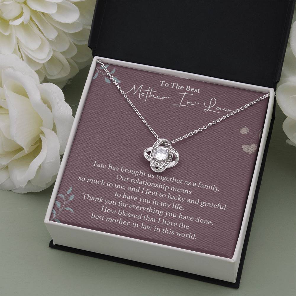 To The Best Mother-in-law Necklace Necklace For Thanking Mother-in-law Necklace For Mother-in-law On Wedding Day Necklace For Groom’s Mother Special Bond With Mother-in-law Necklace Sentimental Keepsake For Mother-in-law Best Mother-in-law Necklace Gift