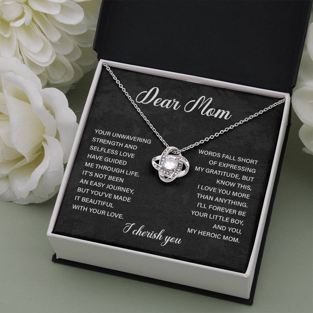 Dear Mom Dear Mom Necklace Gift Thoughtful Gift For Mom Unique Gift For Mother-child Bond Meaningful Gift For Mom Proud Son Gift For Mom Special Occasion Gift For Mom Best Mom Ever Necklace Spiritual Bond With Mom Necklace