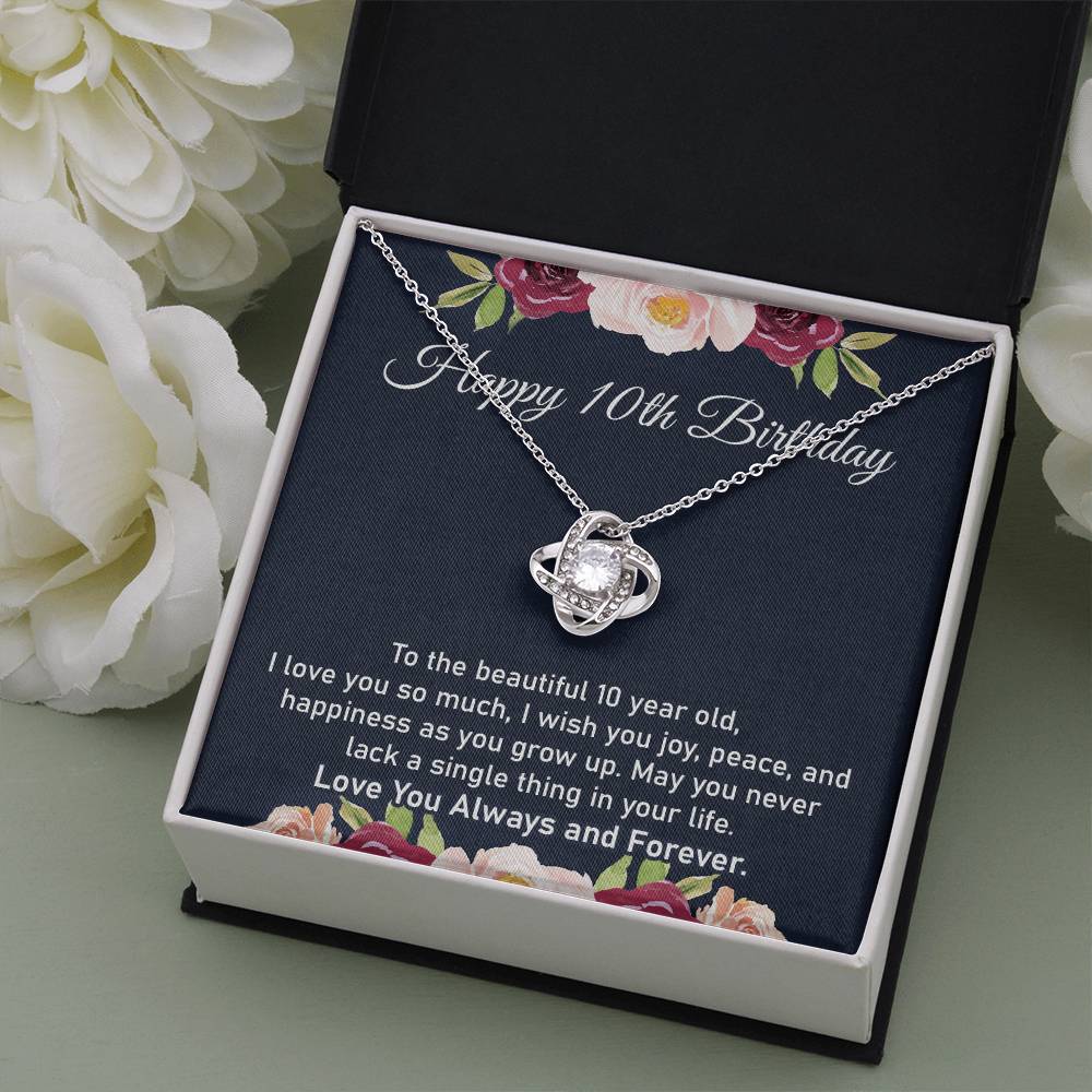 10th Birthday Gift Necklace for Little Girl