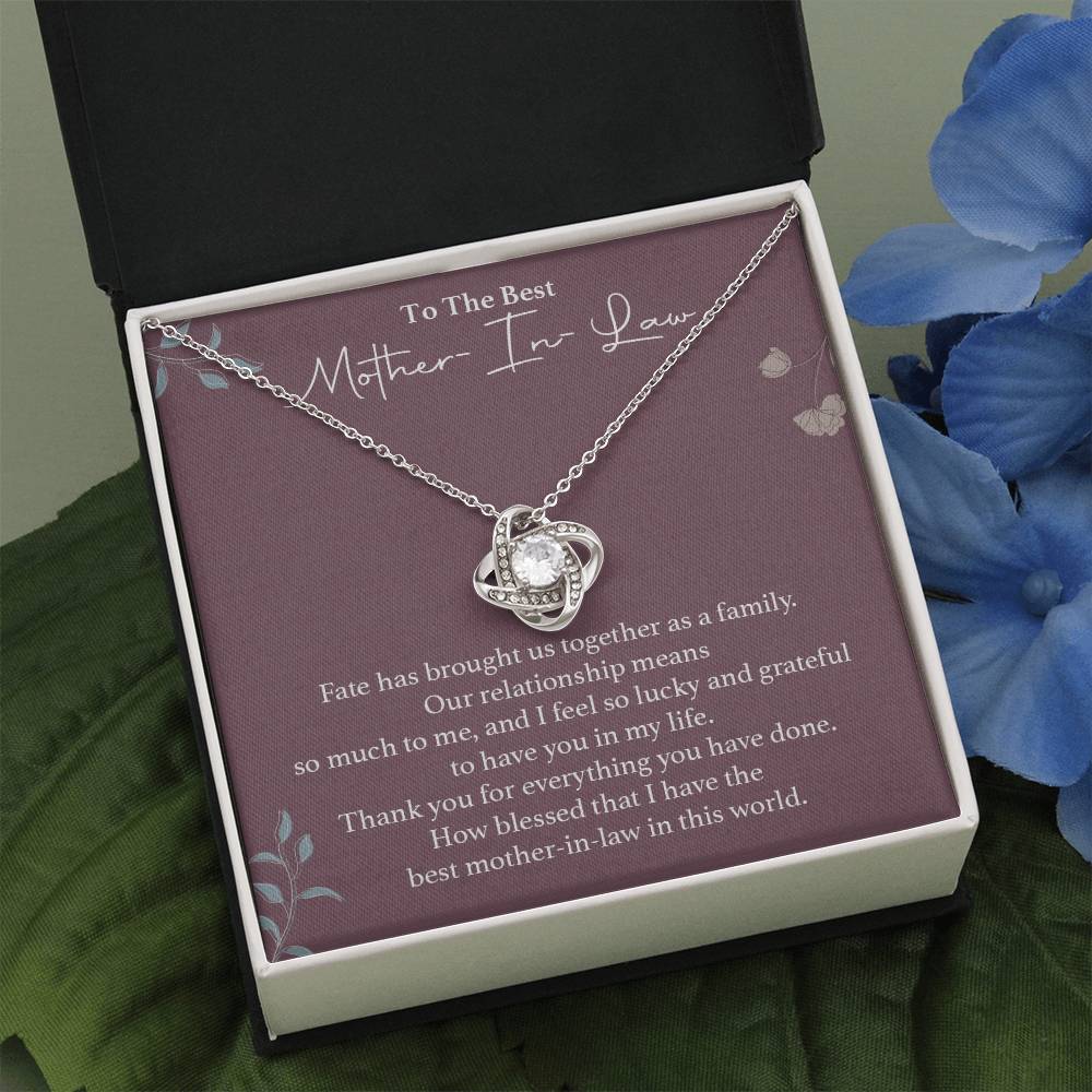 To The Best Mother-in-law Necklace Necklace For Thanking Mother-in-law Necklace For Mother-in-law On Wedding Day Necklace For Groom’s Mother Special Bond With Mother-in-law Necklace Sentimental Keepsake For Mother-in-law Best Mother-in-law Necklace Gift