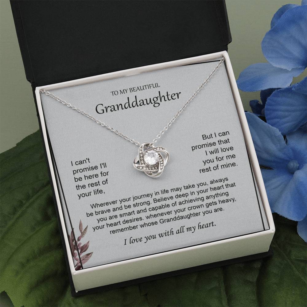Granddaughter Necklace from Grandma with Message Card