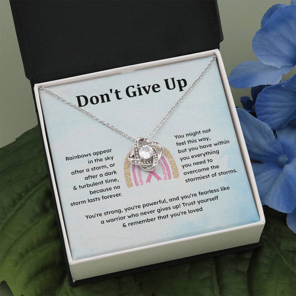 Don't Give Up Strength In Adversity Jewelry Don't Give Up Necklace Gift From Your Husband Meaningful Gift Supportive Gift Motivational Jewelry Never Give Up Necklace Breast Cancer Necklace For Soulmate Personal Growth Jewelry