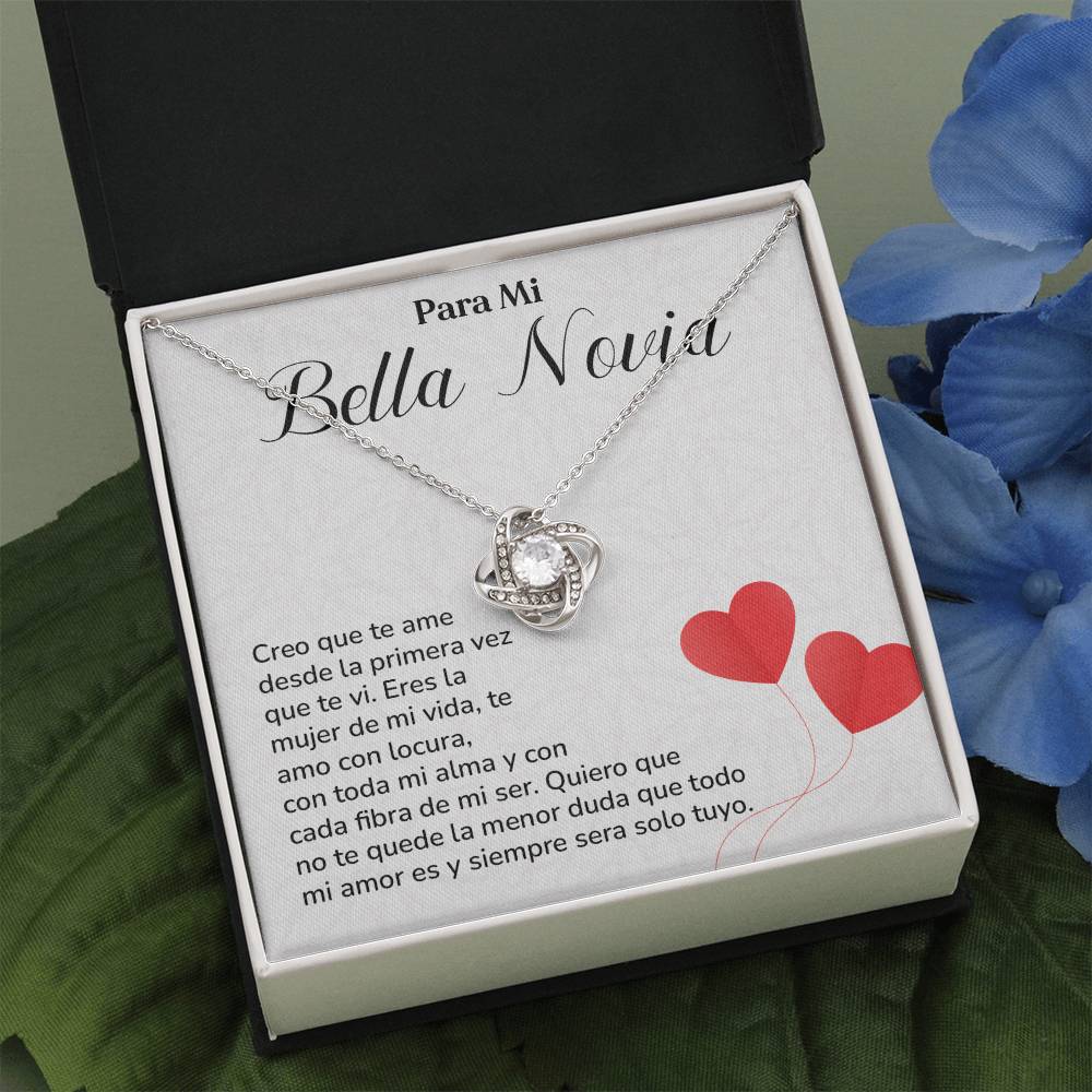 Collar Para Mi Bella Novia Amor Eterno Para Novia Mensaje Personalizado Para Ella Regalo Pasional Para Mi Novia Collar De Amor Para Ella Regalo De Aniversario Para Mi Novia Regalo De San Valentín Para Novia Regalo Para Mujer Especial Joyería Romántica