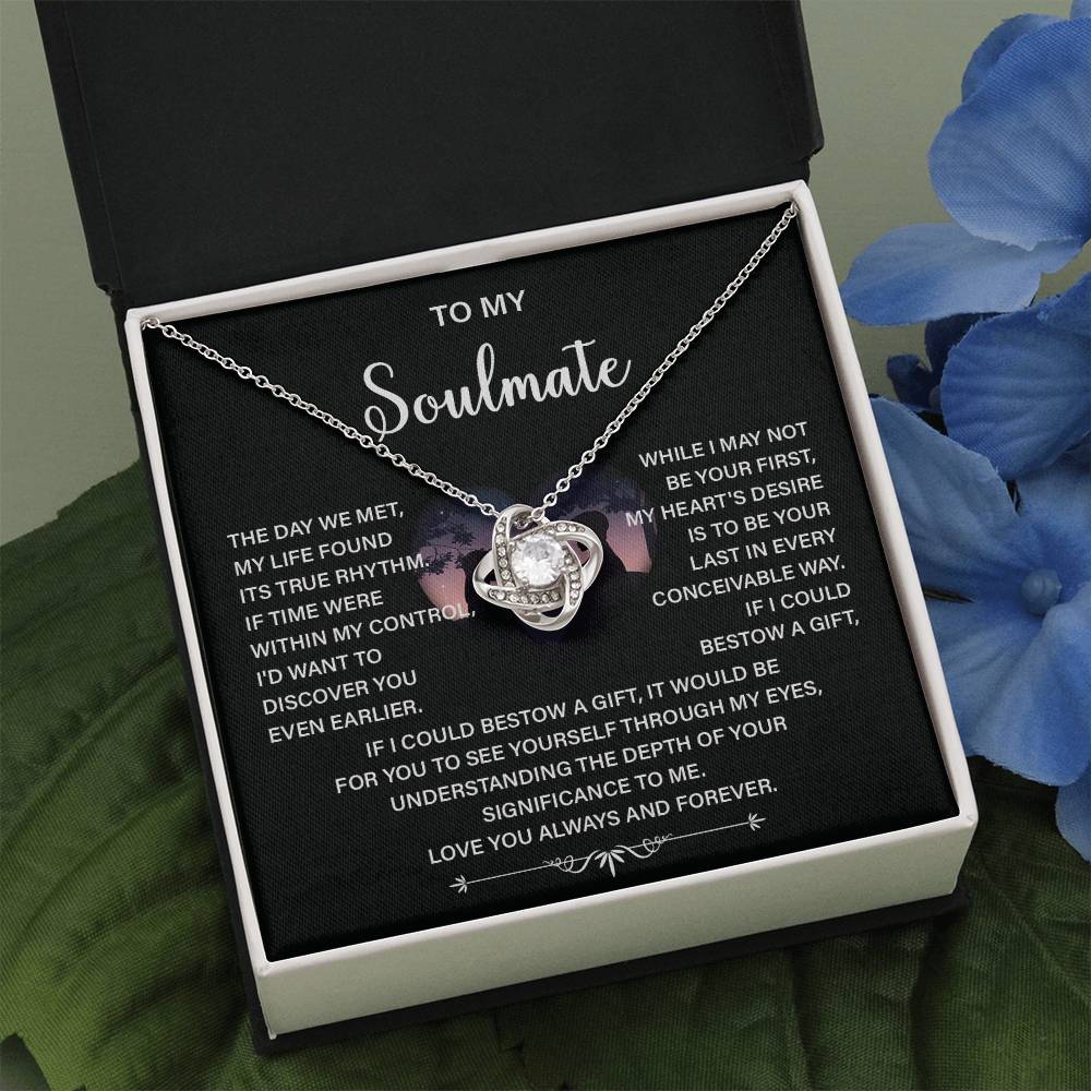 Soulmate Necklace Gift – Love You Always & Forever