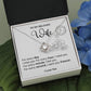 Romantic Necklace Gift for Wife with Love Message