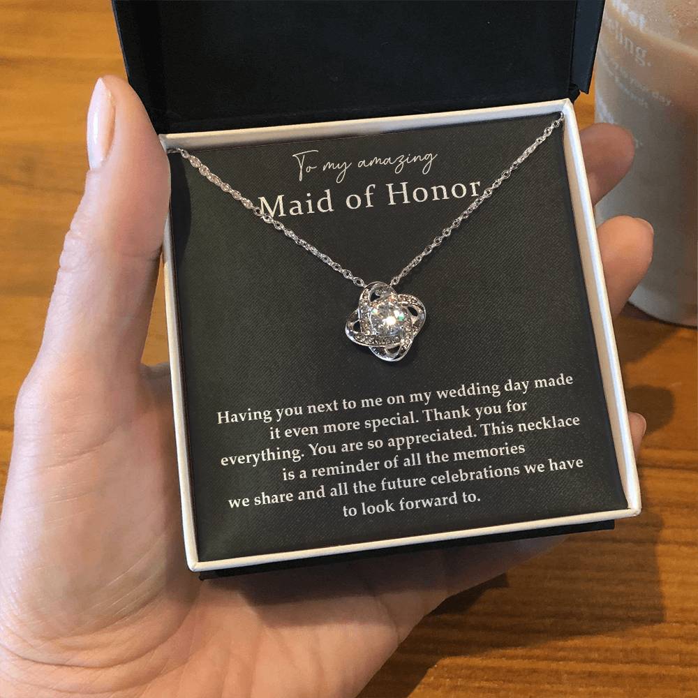 Wedding Day Necklace For Maid Of Honor Friendship Necklace For Maid Of Honor Jewelry Gift For Maid Of Honor Meaningful Gift For Maid Of Honor Emotional Gift For Maid Of Honor Special Gift For Maid Of Honor Necklace For Maid Of Honor Thank You Gift