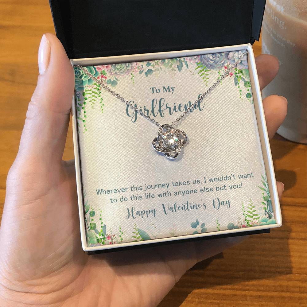 Girlfriend Necklace Gift for Valentine's Day Journey Love