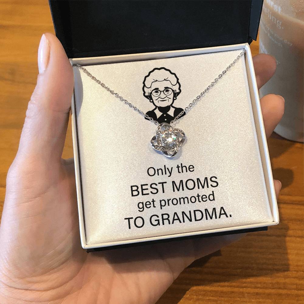 To The Best Moms Who Become Grandmas Grandma Necklace Gift Best Mom To Grandma Gift Jewelry Gift For Grandma Sentimental Jewelry For Grandmother Emotional Keepsake For Grandma Family Connection Necklace Sentimental Keepsake For Grandma