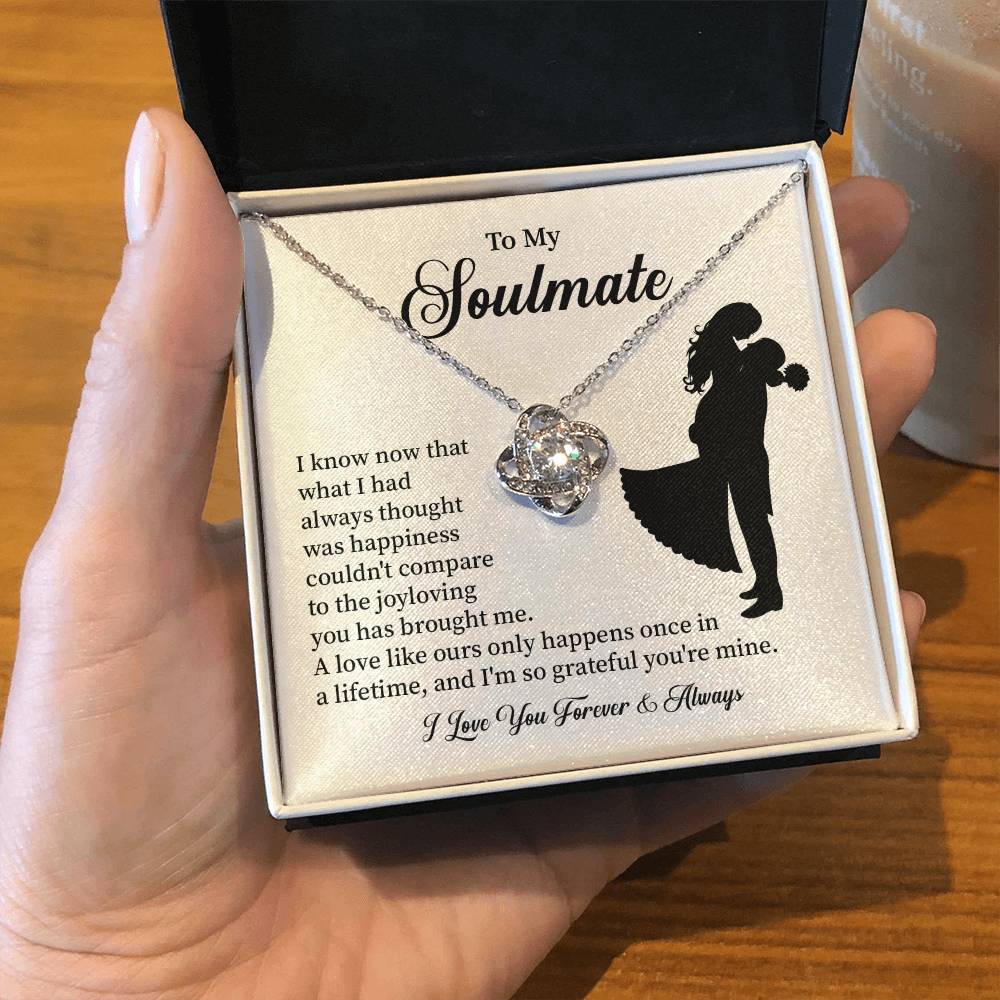 Soulmate Necklace – Gift for Wife or Girlfriend with Romantic Message