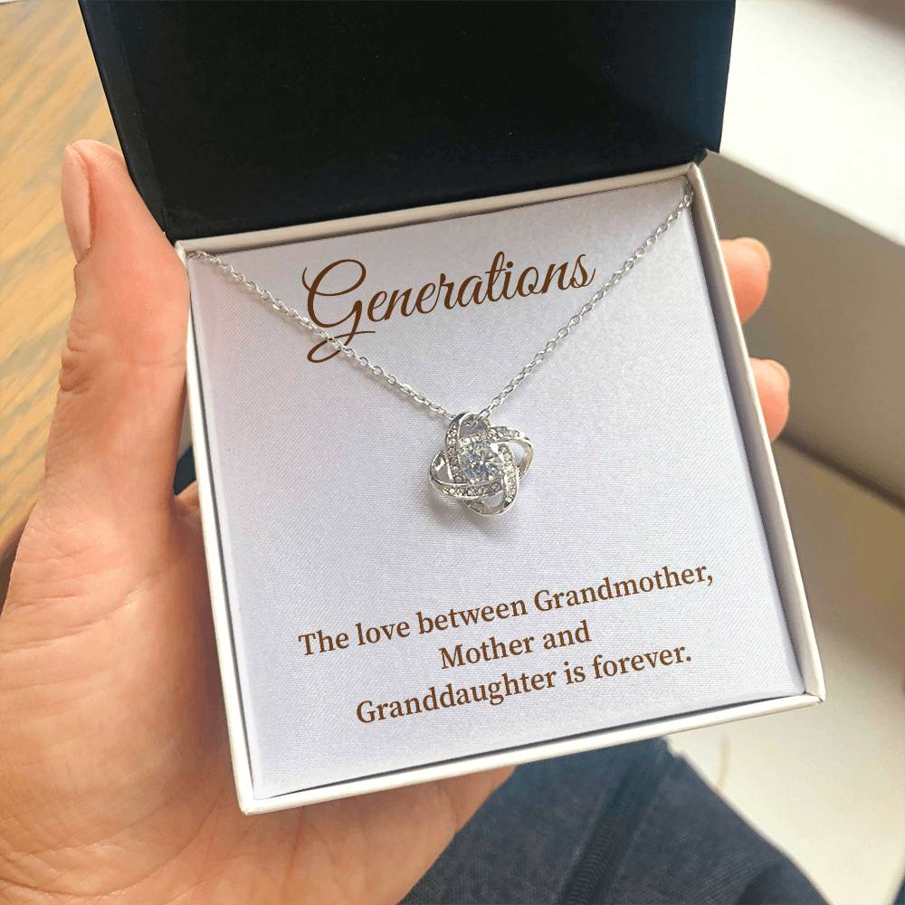 To Our Generations Generations necklace gift Heartfelt gift for family Grandmother mother granddaughter necklace Jewelry gift for mother Generational love jewelry Special gift for family members Sentimental keepsake for family