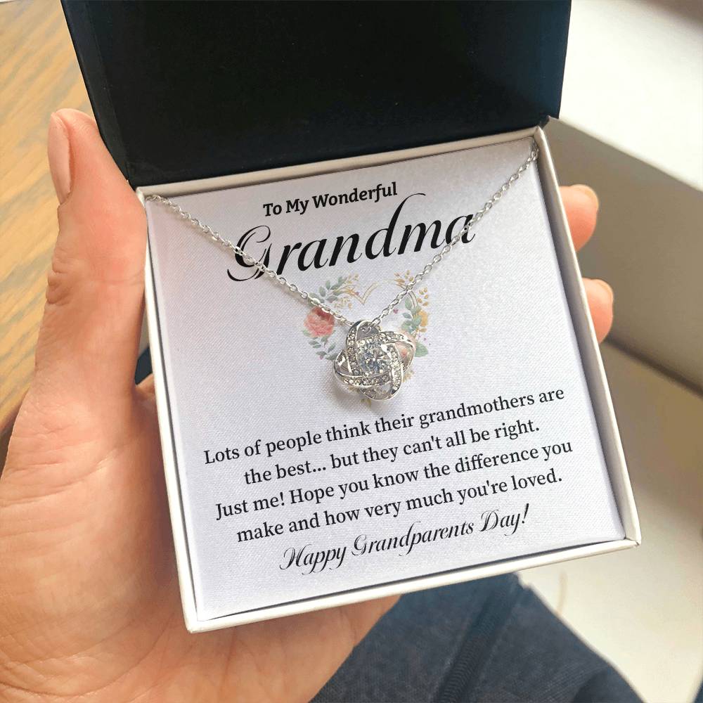 To My Wonderful Grandma Grandma Necklace Gift Heartfelt Gift For Grandma Sentimental Jewelry For Grandmother Granddaughter To Grandma Gift Special Gift For Grandma Grandmother Appreciation Gift Meaningful Gift For Grandma