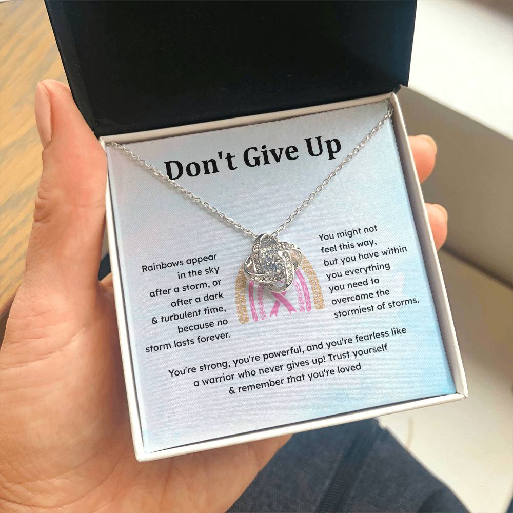 Don't Give Up Strength In Adversity Jewelry Don't Give Up Necklace Gift From Your Husband Meaningful Gift Supportive Gift Motivational Jewelry Never Give Up Necklace Breast Cancer Necklace For Soulmate Personal Growth Jewelry