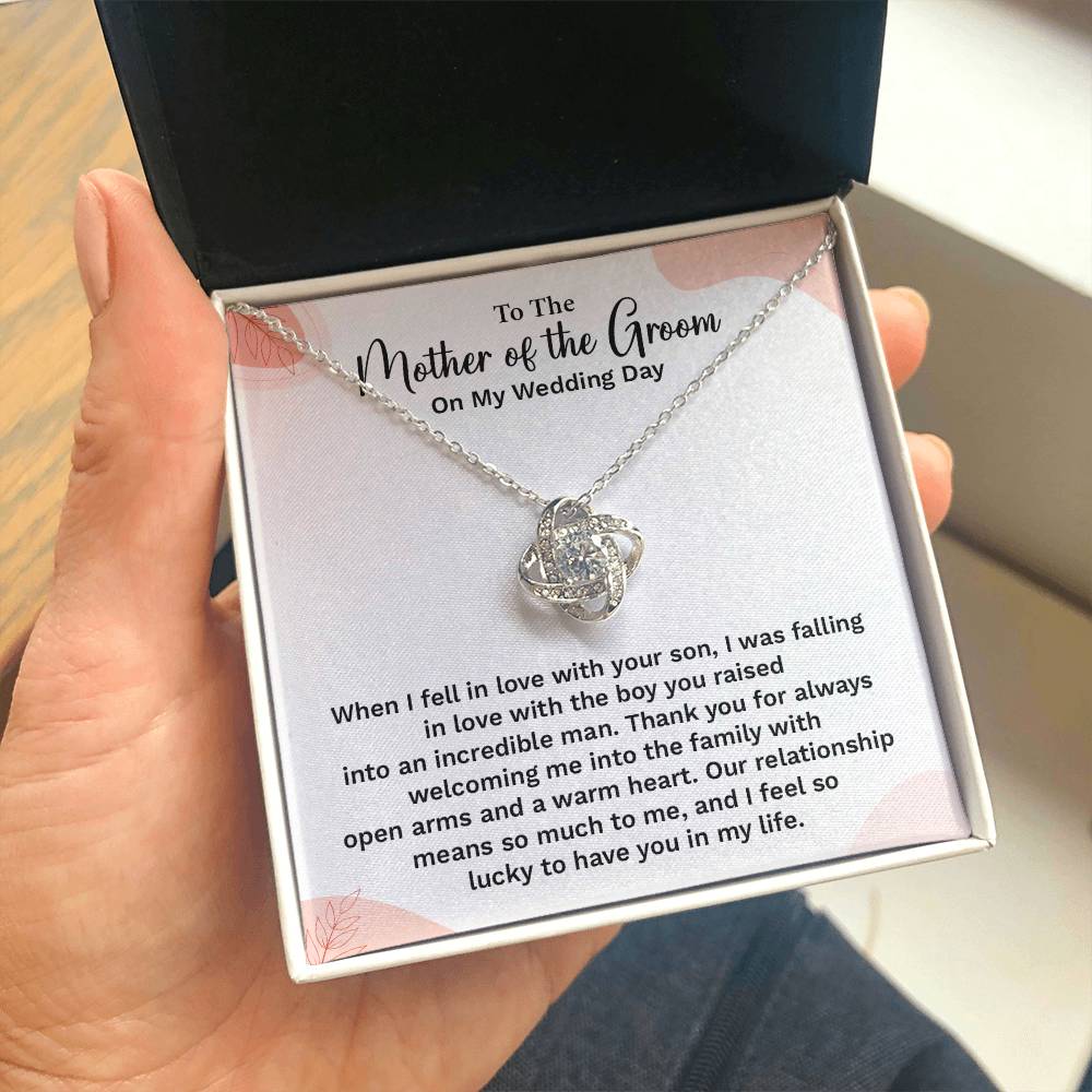 To the Groom's Mother on My Wedding Day Groom’s mother wedding gift Wedding necklace for mother-in-law Heartfelt message for groom’s mom Special gift for groom’s mom Necklace gift for groom’s mother on wedding day Meaningful gift for groom’s mother