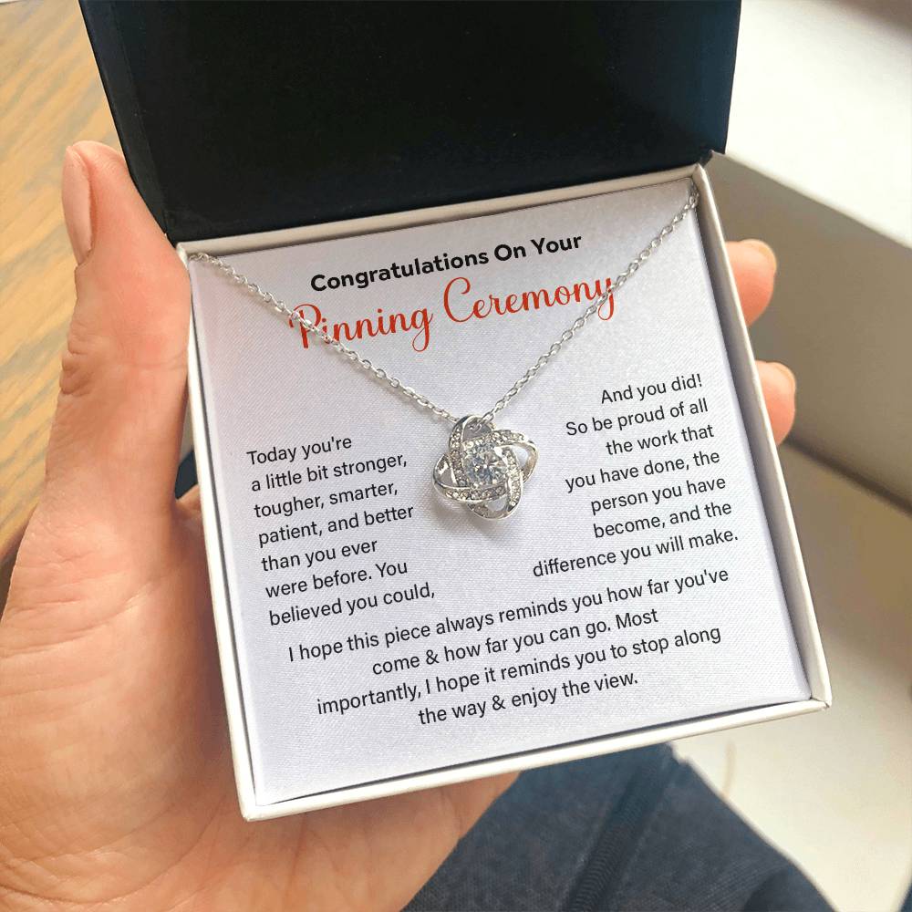 Congratulations On Your Pinning Ceremony Strength And Determination Jewelry Enjoy The View Necklace Best Wishes Necklace Path To Success Necklace Personal Growth Jewelry Motivational Jewelry For New Beginnings Meaningful Gift For Graduates