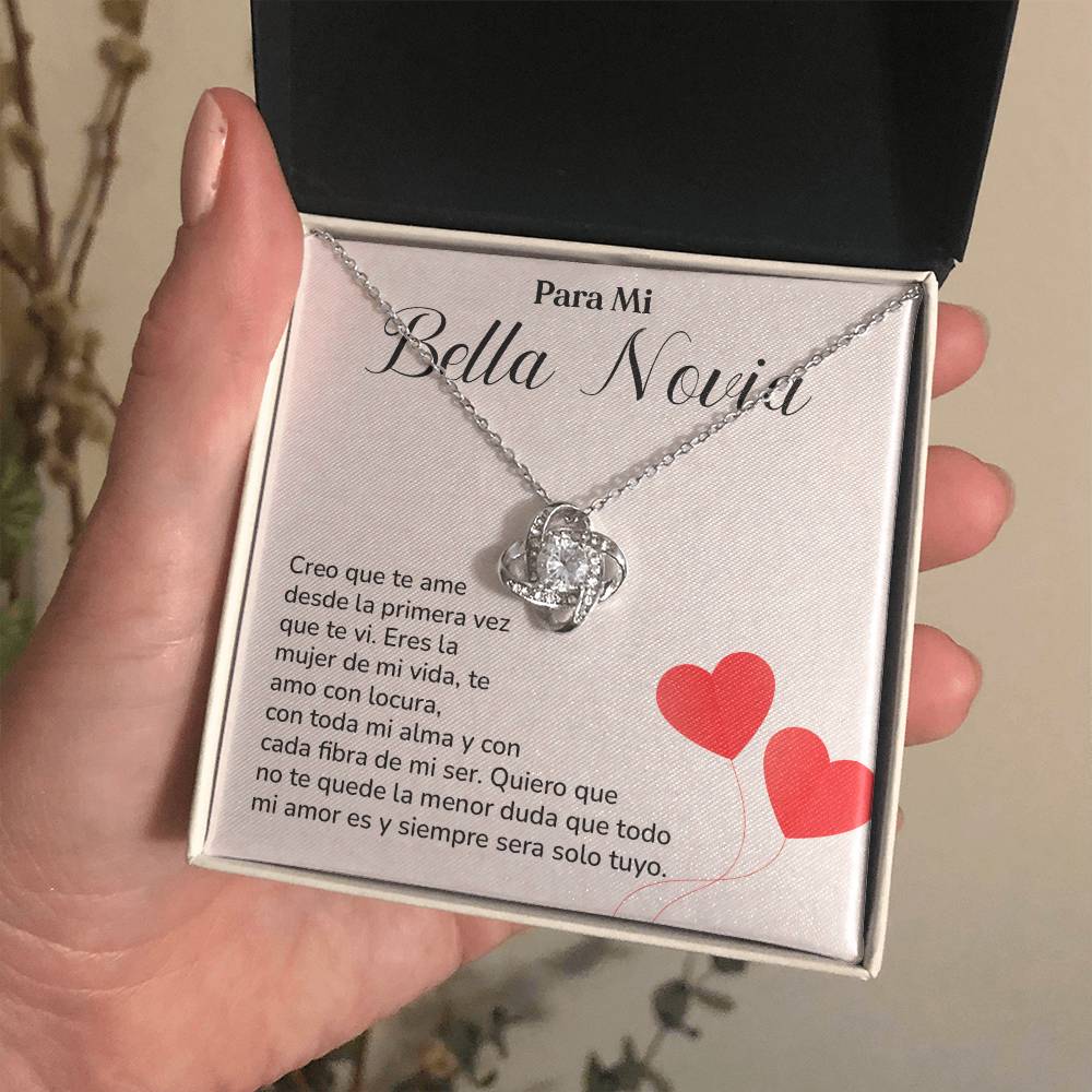 Collar Para Mi Bella Novia Amor Eterno Para Novia Mensaje Personalizado Para Ella Regalo Pasional Para Mi Novia Collar De Amor Para Ella Regalo De Aniversario Para Mi Novia Regalo De San Valentín Para Novia Regalo Para Mujer Especial Joyería Romántica