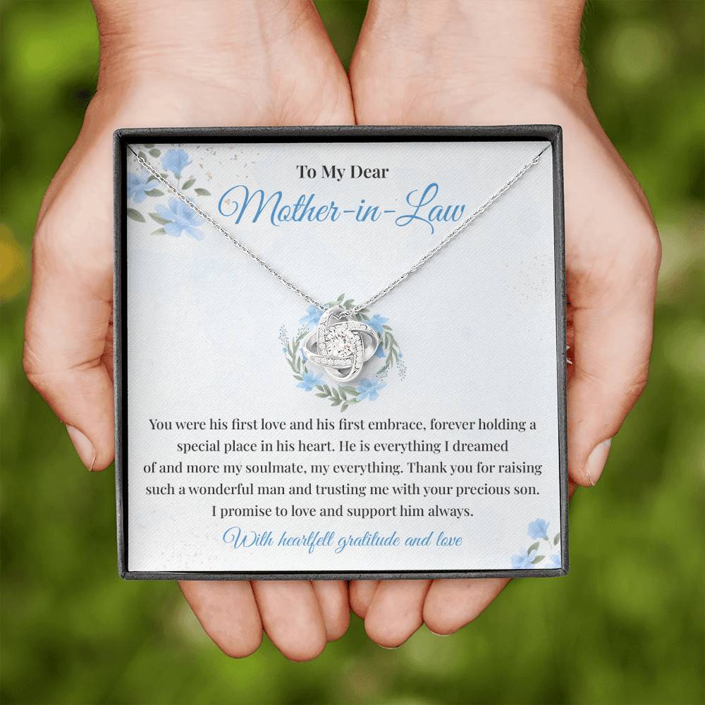 Mother-in-Law Necklace Gift from Bride with Card
