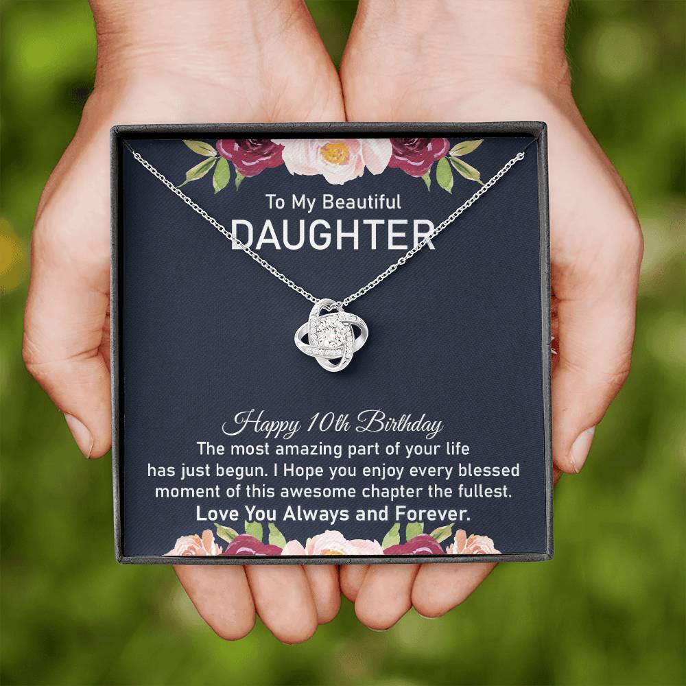 10th Birthday Necklace for Beautiful Daughter
