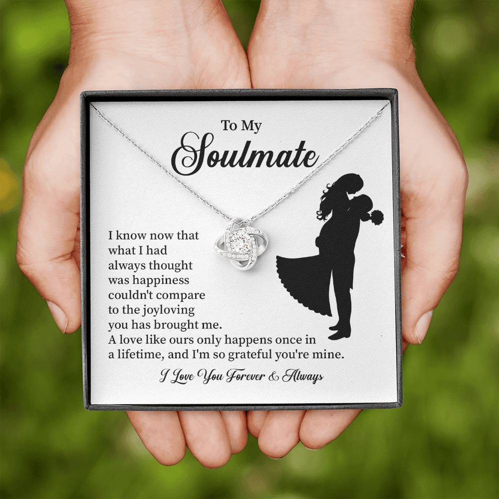 Soulmate Necklace – Gift for Wife or Girlfriend with Romantic Message