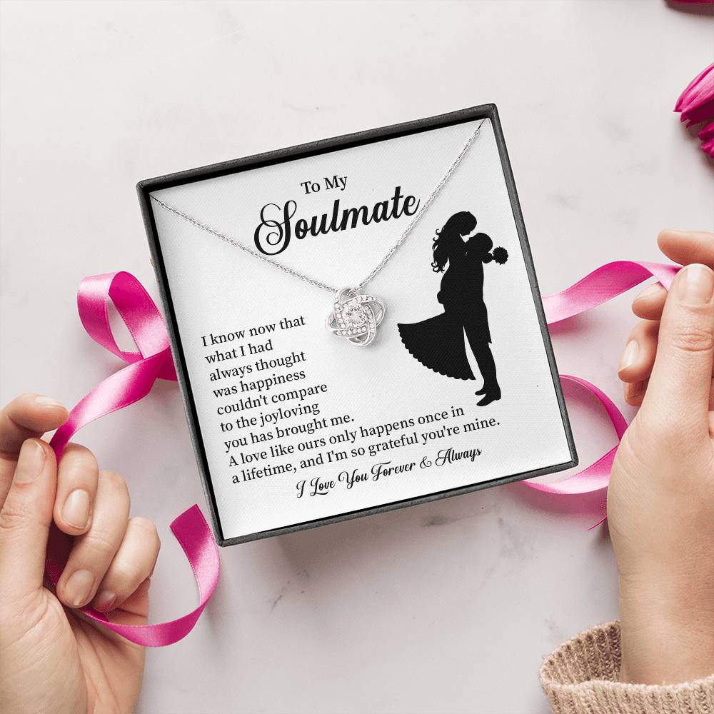 Soulmate Necklace – Gift for Wife or Girlfriend with Romantic Message