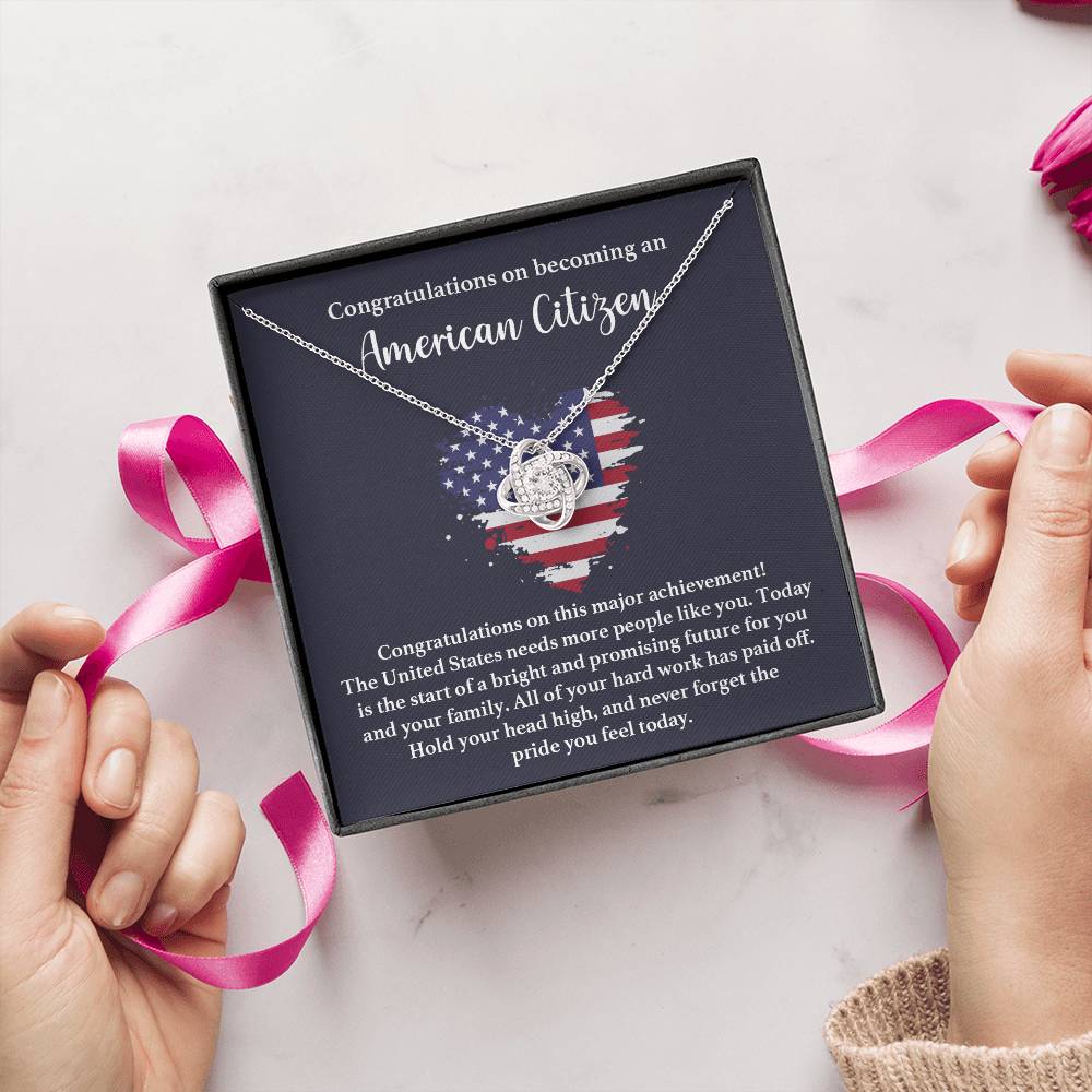 Congratulations Necklace For New American Citizen Proud To Be An American Necklace Proud To Be An American Necklace Gift For Citizenship Milestone Necklace For Proud New U.s. Citizen Gift For Becoming A U.s. Citizen Necklace For U.s. Citizenship Journey