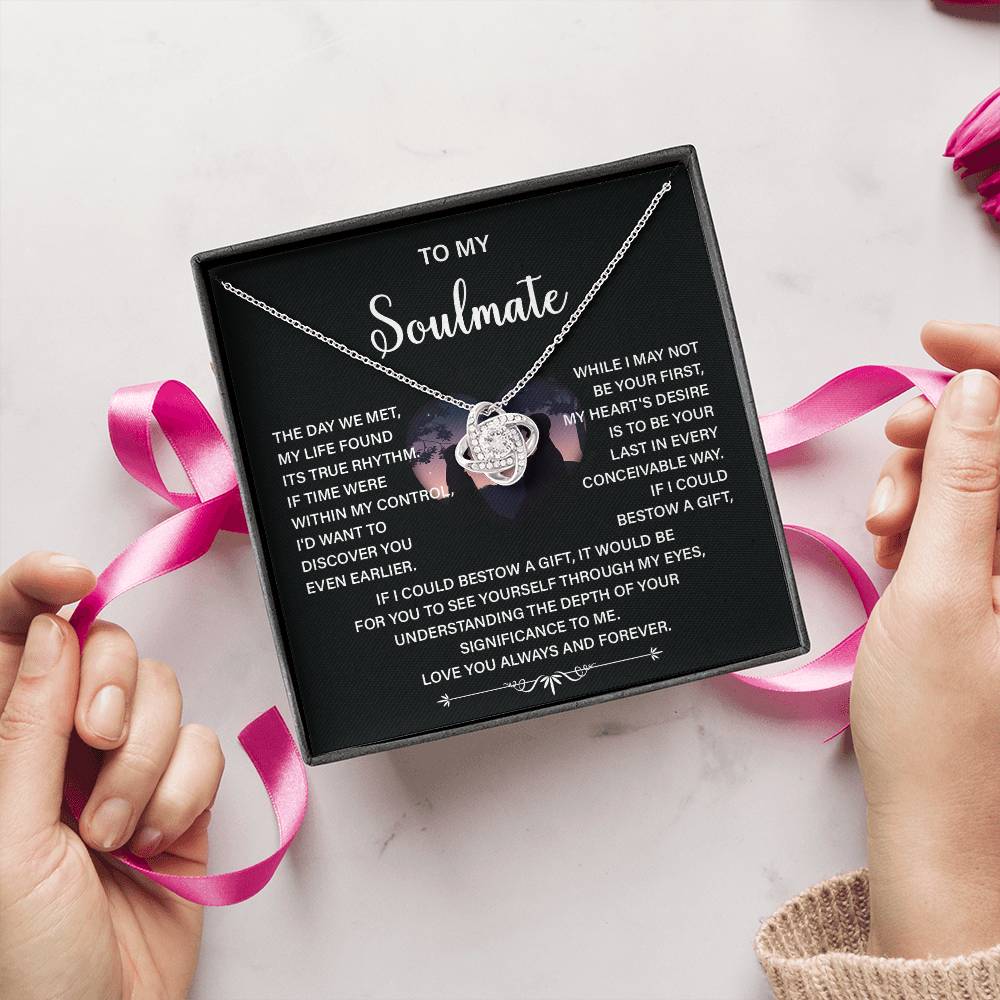 Soulmate Necklace Gift – Love You Always & Forever