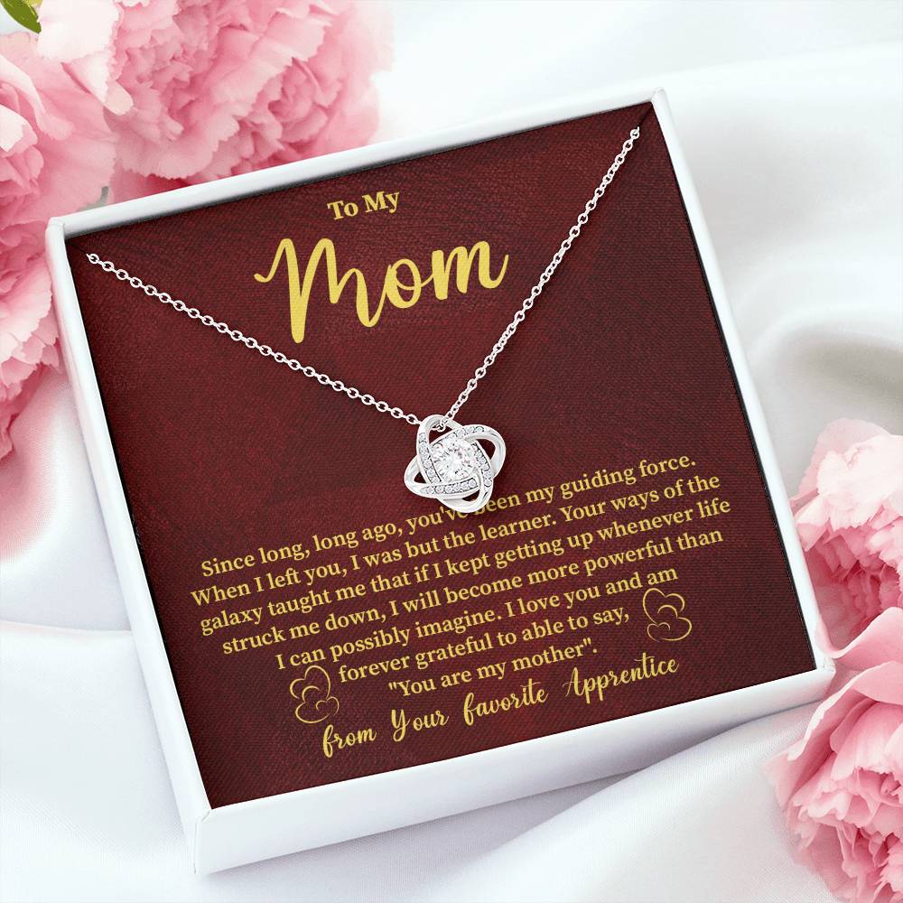Funny Galaxy Mom Necklace Gift – with Message Card