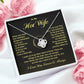 Hot Wife Necklace Gift with Romantic Message Card