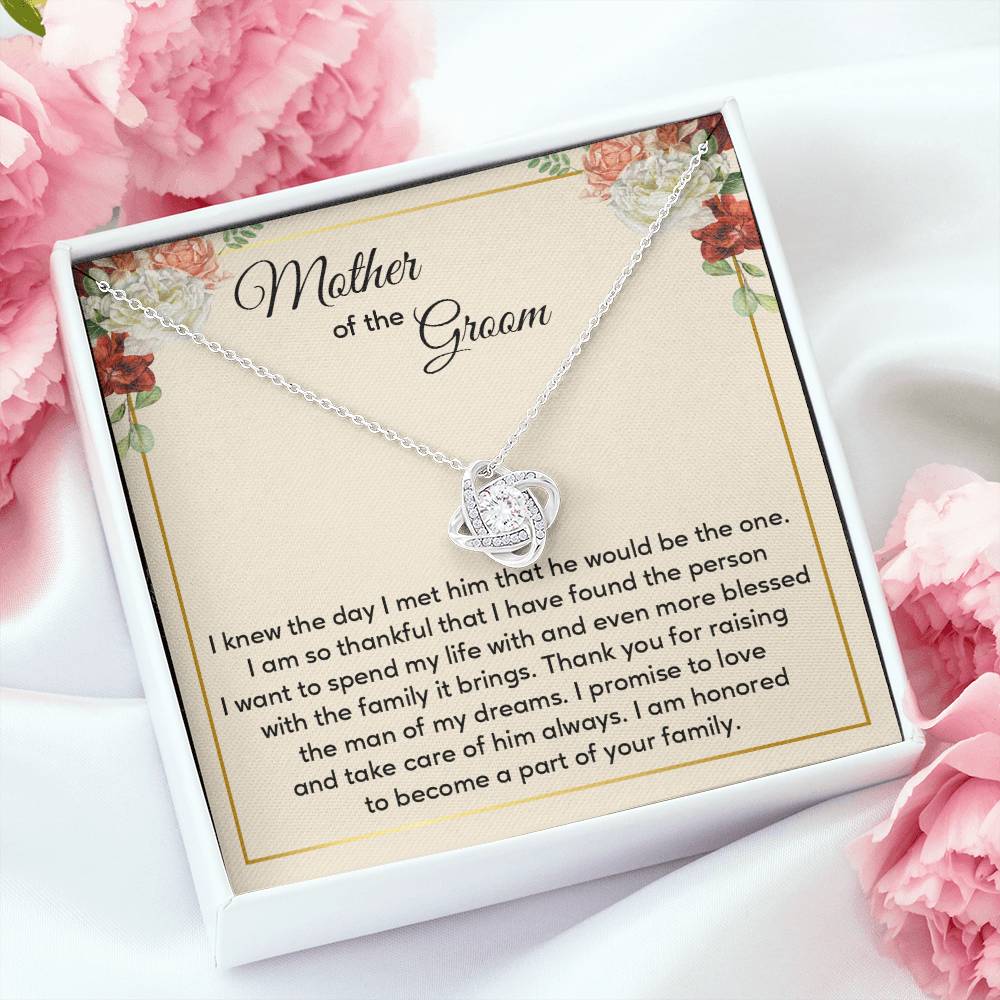 Mother of the Groom Wedding Necklace with Gift Box