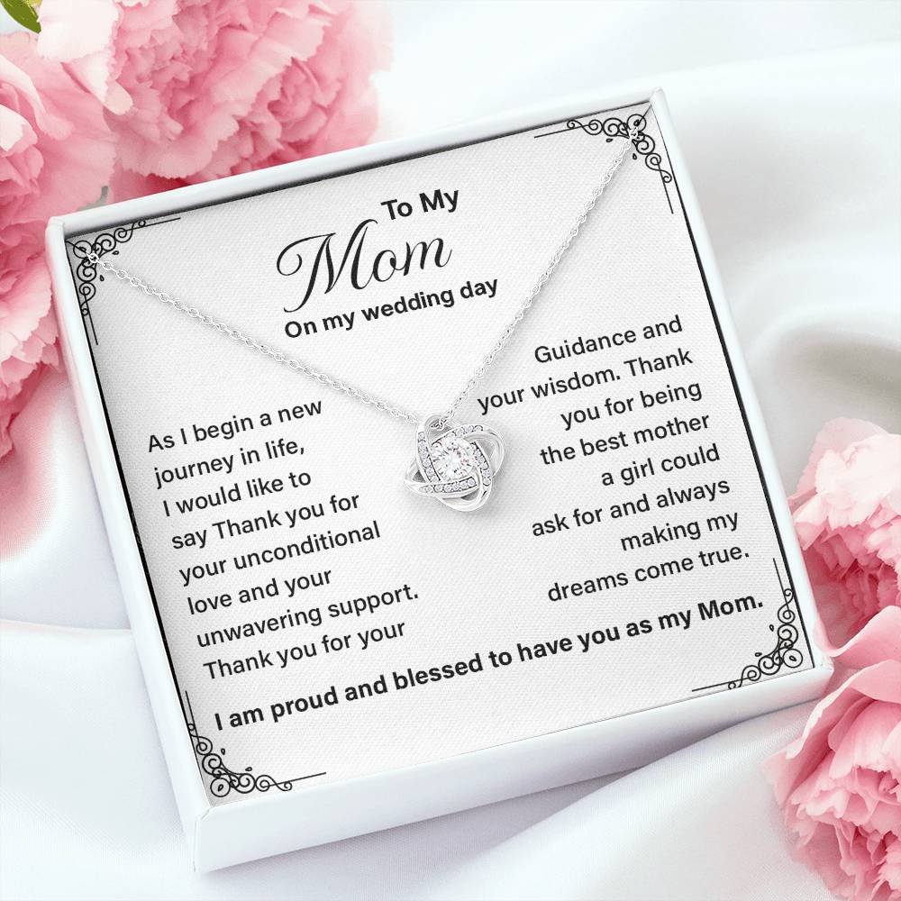 To My Mom on My Wedding Day Necklace