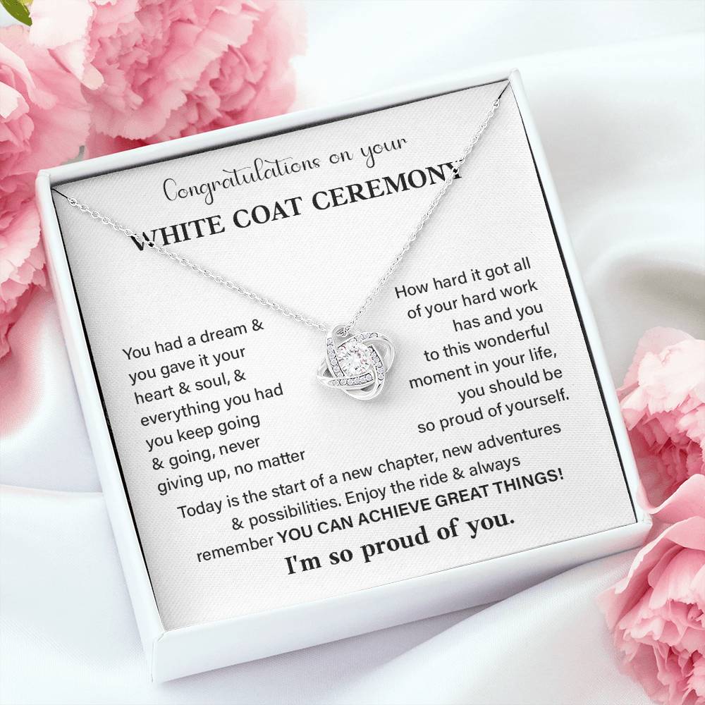 Congratulations On Your White Coat Ceremony White Coat Ceremony Congratulations Necklace New Beginnings Jewelry Meaningful Gift Supportive Gift Emotional Connection Necklace Motivational Jewelry You Are Amazing Necklace