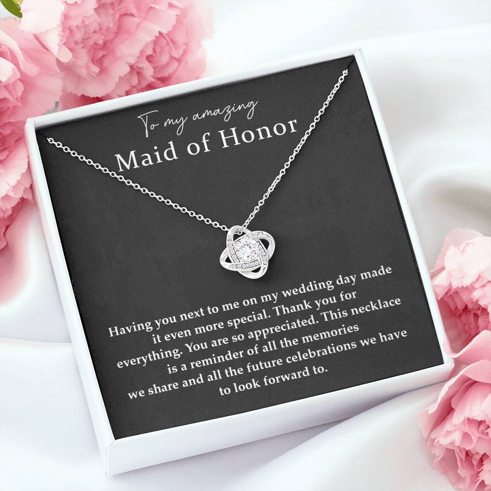 Wedding Day Necklace For Maid Of Honor Friendship Necklace For Maid Of Honor Jewelry Gift For Maid Of Honor Meaningful Gift For Maid Of Honor Emotional Gift For Maid Of Honor Special Gift For Maid Of Honor Necklace For Maid Of Honor Thank You Gift