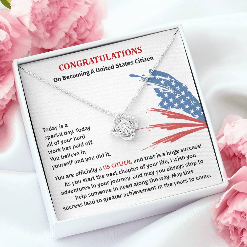 Congratulations Necklace For New U.s. Citizen Necklace For New U.s. Citizen Gift For U.s. Citizenship Success Jewelry For New U.s. Citizen Necklace For Bright And Hopeful Future Jewelry For Citizenship Celebration Gift For Citizenship Milestone