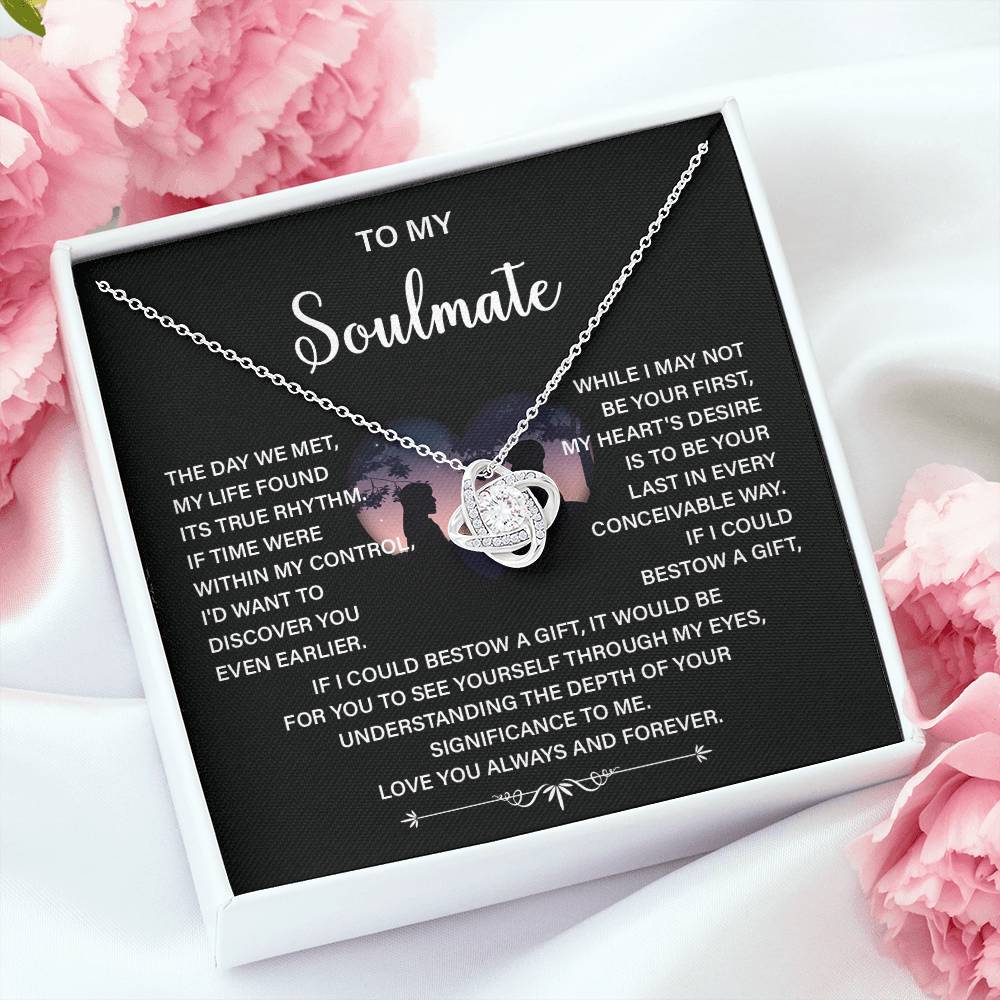 Soulmate Necklace Gift – Love You Always & Forever