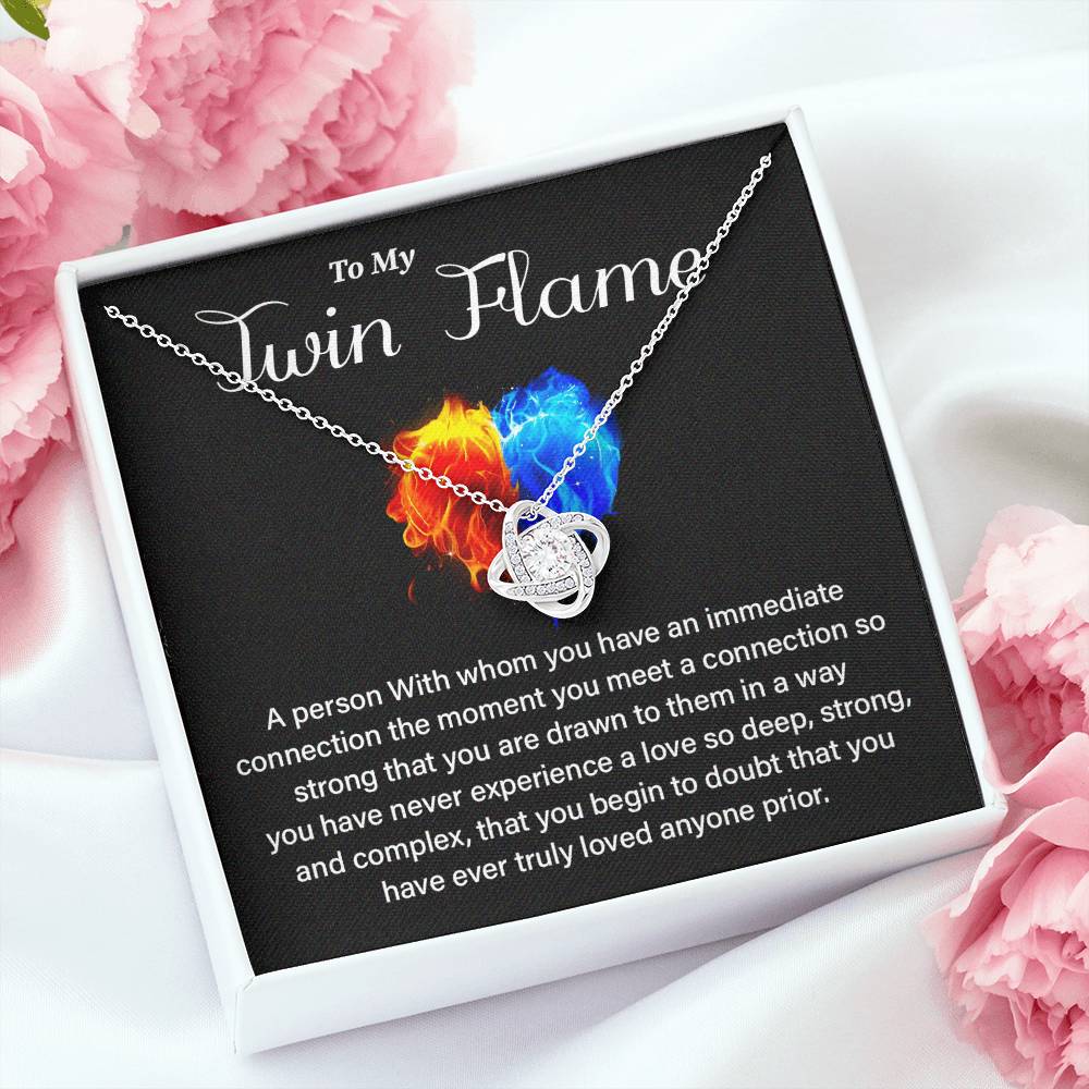 Twin Flame Gift for Her with Love Quote Card