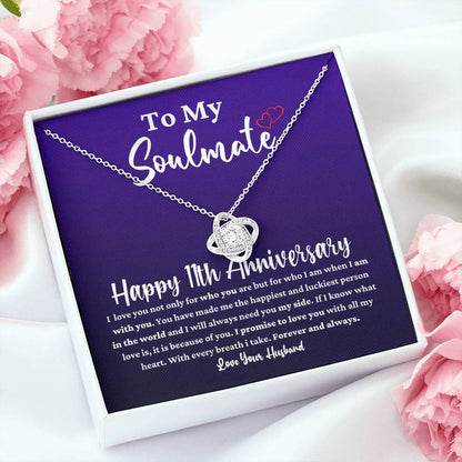 11th Anniversary Necklace for Soulmate