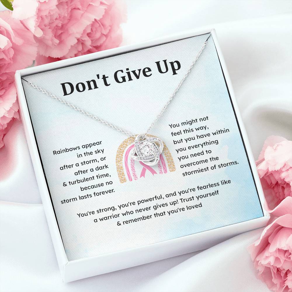 Don't Give Up Strength In Adversity Jewelry Don't Give Up Necklace Gift From Your Husband Meaningful Gift Supportive Gift Motivational Jewelry Never Give Up Necklace Breast Cancer Necklace For Soulmate Personal Growth Jewelry