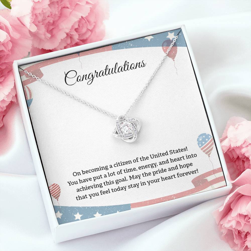 Congratulations Necklace For New U.s. Citizen Necklace For New U.s. Citizen Gift For New American Citizen Necklace With Citizenship Message U.s. Citizenship Celebration Gift Gift For New U.s. Patriot Jewelry For New U.s. Citizen Gift For Citizenship