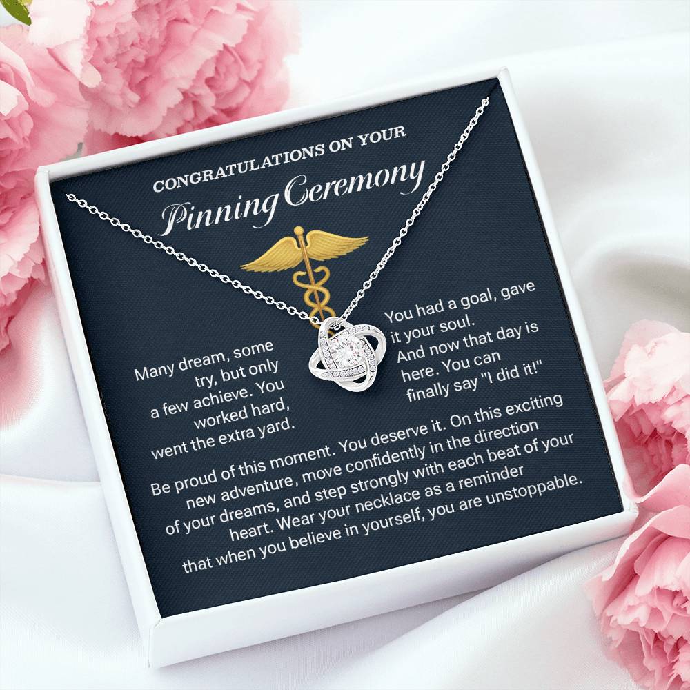 Congratulations On Your Pinning Ceremony Necklace Pinning Ceremony Necklace Gift Congratulations Pinning Ceremony Jewelry Believe In Yourself Necklace Jewelry For New Adventure Graduation Necklace Gift Necklace For Graduates