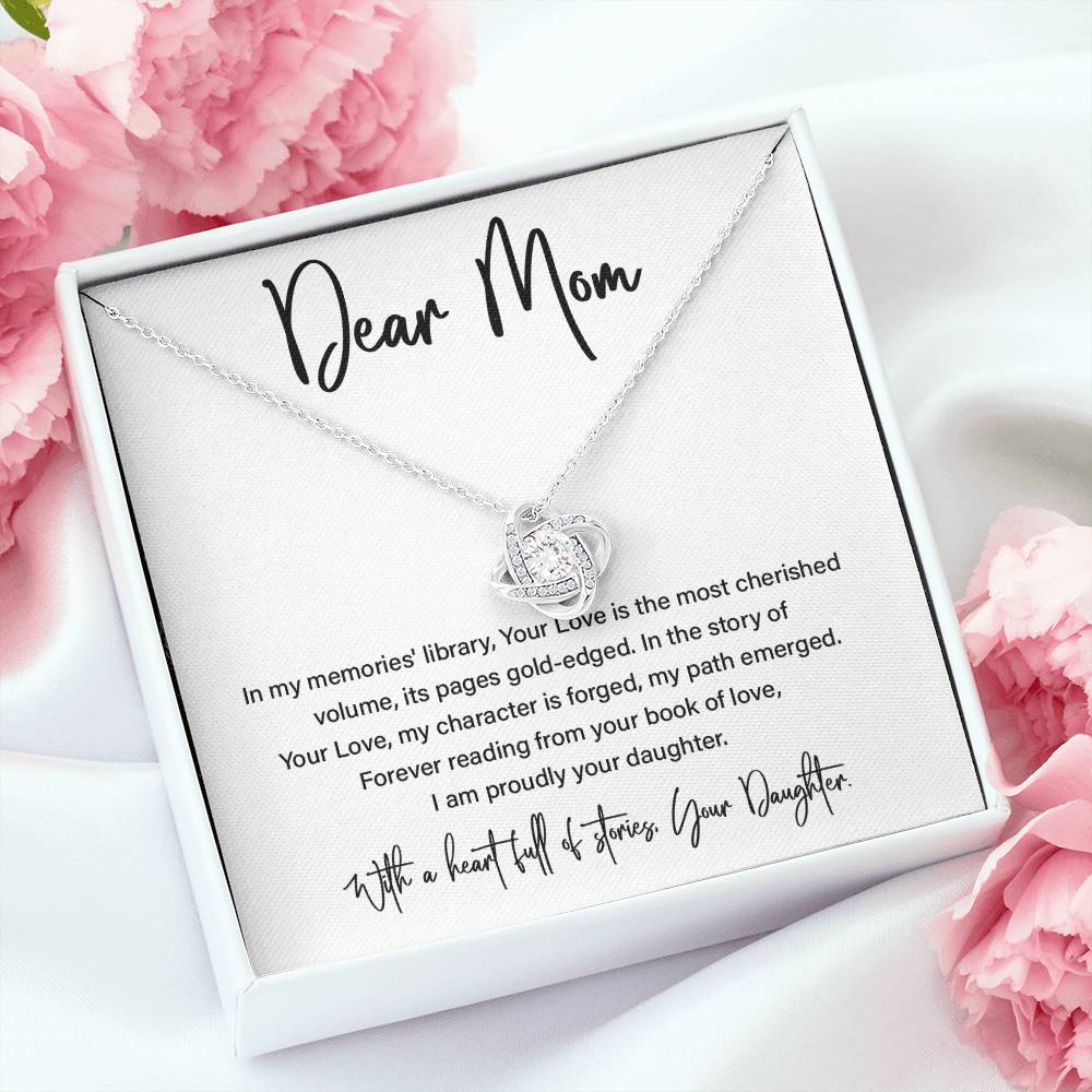 Dear Mom, Best Necklace Gift From Daughters To Mom Inspirational Necklace Gift Best Mother’s Day Necklace Gift Mother-daughter Bond Necklace Gift Jewelry Gift Necklace With Message Thoughtful Gift Necklace Sentimental Necklace Gift