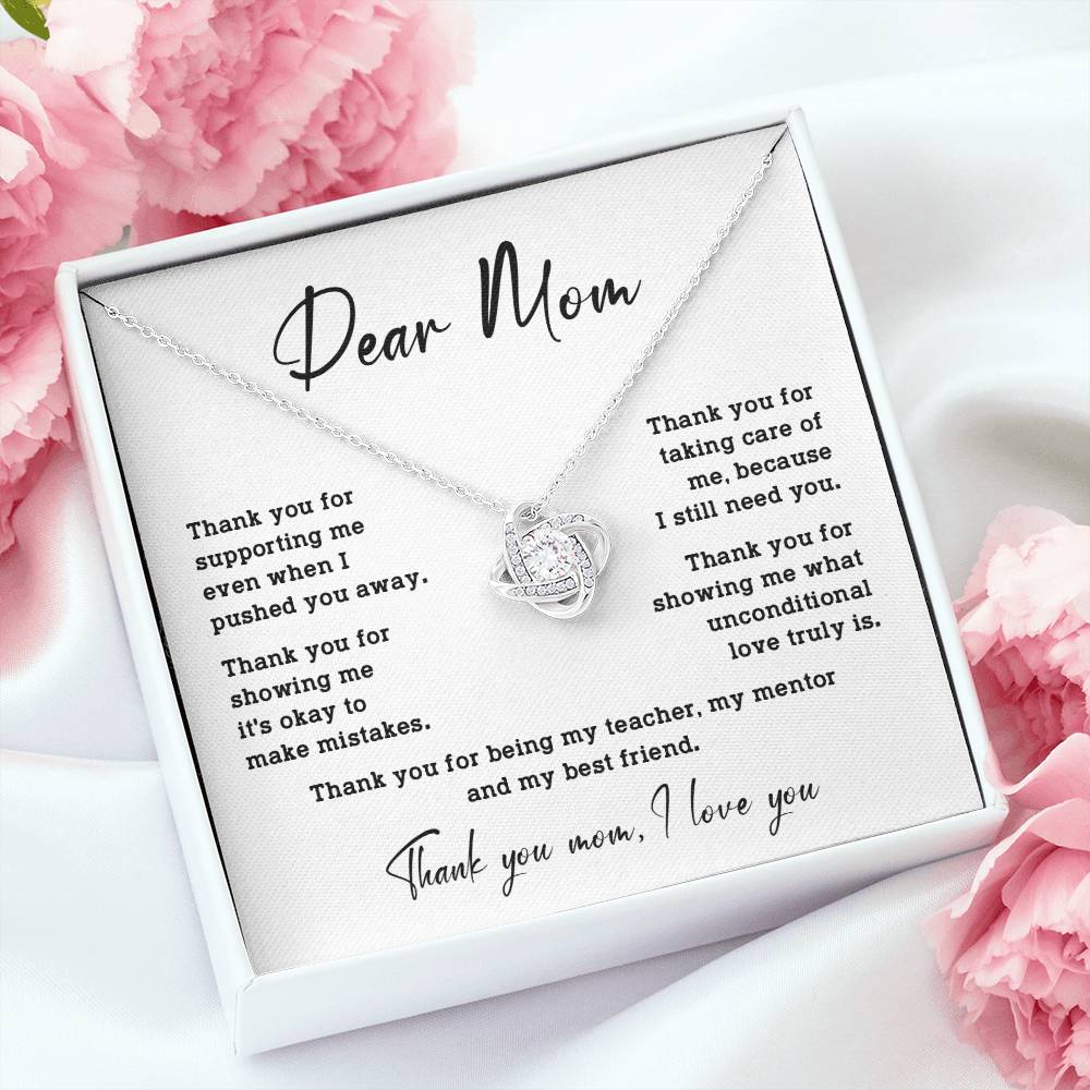 Dear Mom Dear Mom Necklace Gift Heartfelt Gift For Mom Bond With Mom Necklace Forever Loved Mom Necklace Thoughtful Gift For Mom Unique Gift For Mother-child Bond Meaningful Gift For Mom Special Occasion Gift For Mom Unique Family Bond Necklace