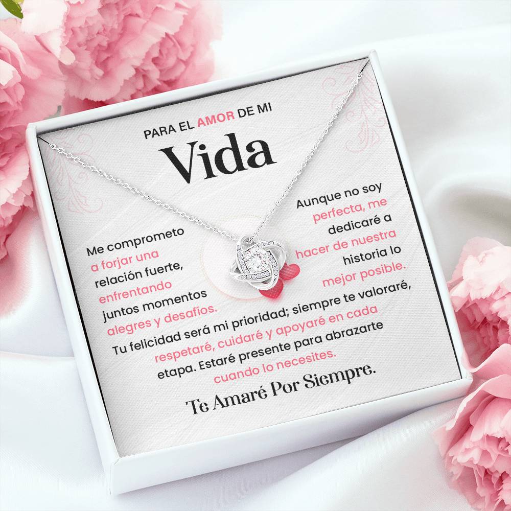 Spanish Romantic Necklace Gift for Her with Love Note