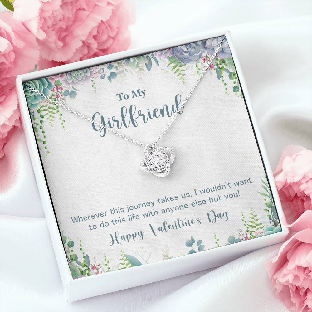 Girlfriend Necklace Gift for Valentine's Day Journey Love