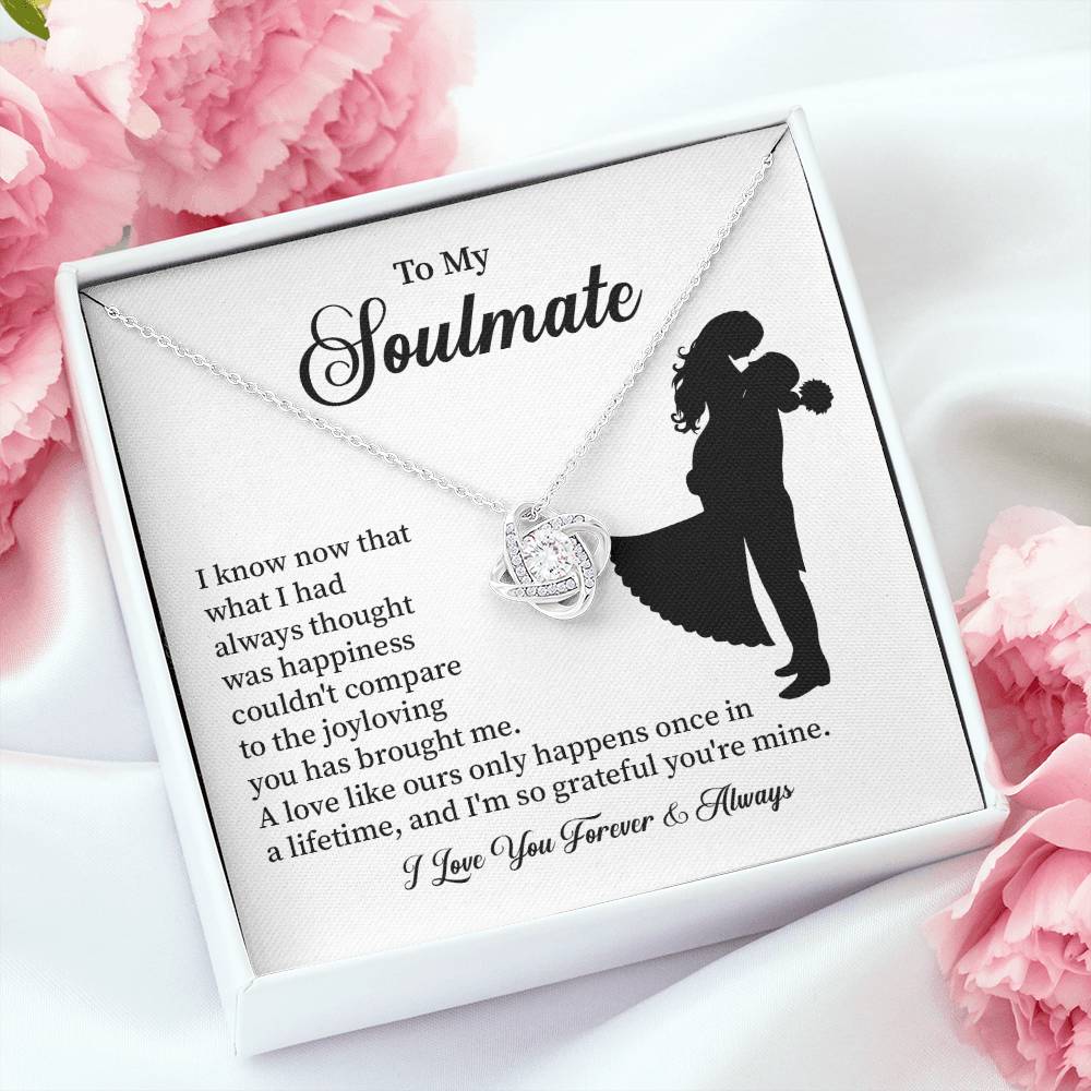 Soulmate Necklace – Gift for Wife or Girlfriend with Romantic Message