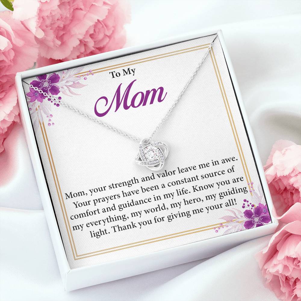 Mom Necklace Gift for Prayerful Mother – Gift Box