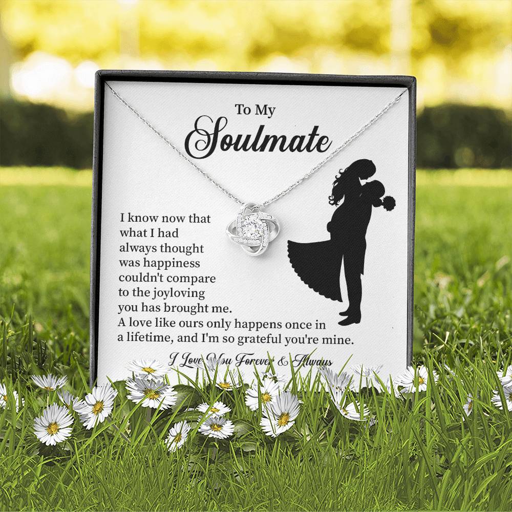Soulmate Necklace – Gift for Wife or Girlfriend with Romantic Message