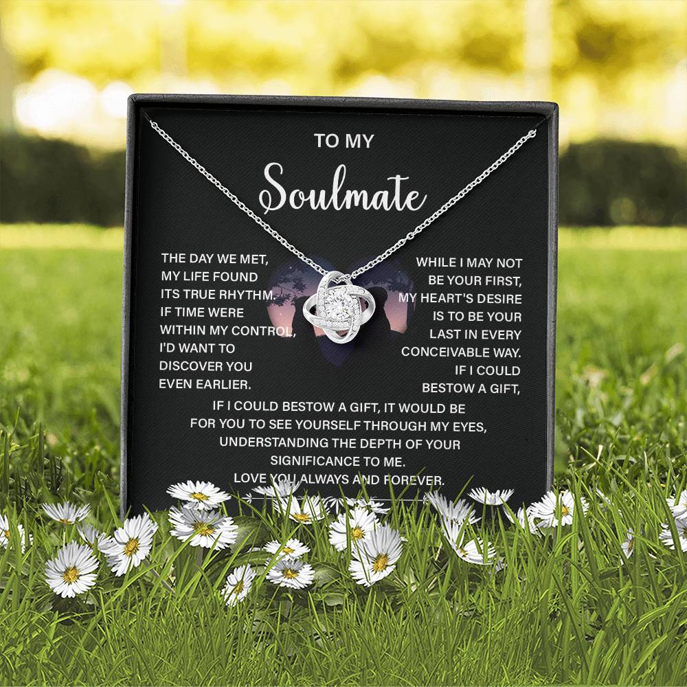 Soulmate Necklace Gift – Love You Always & Forever