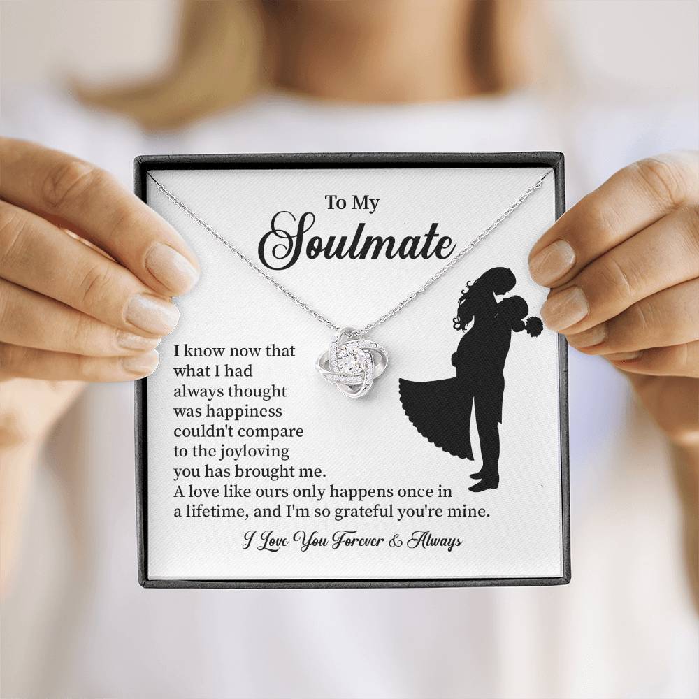 Soulmate Necklace – Gift for Wife or Girlfriend with Romantic Message