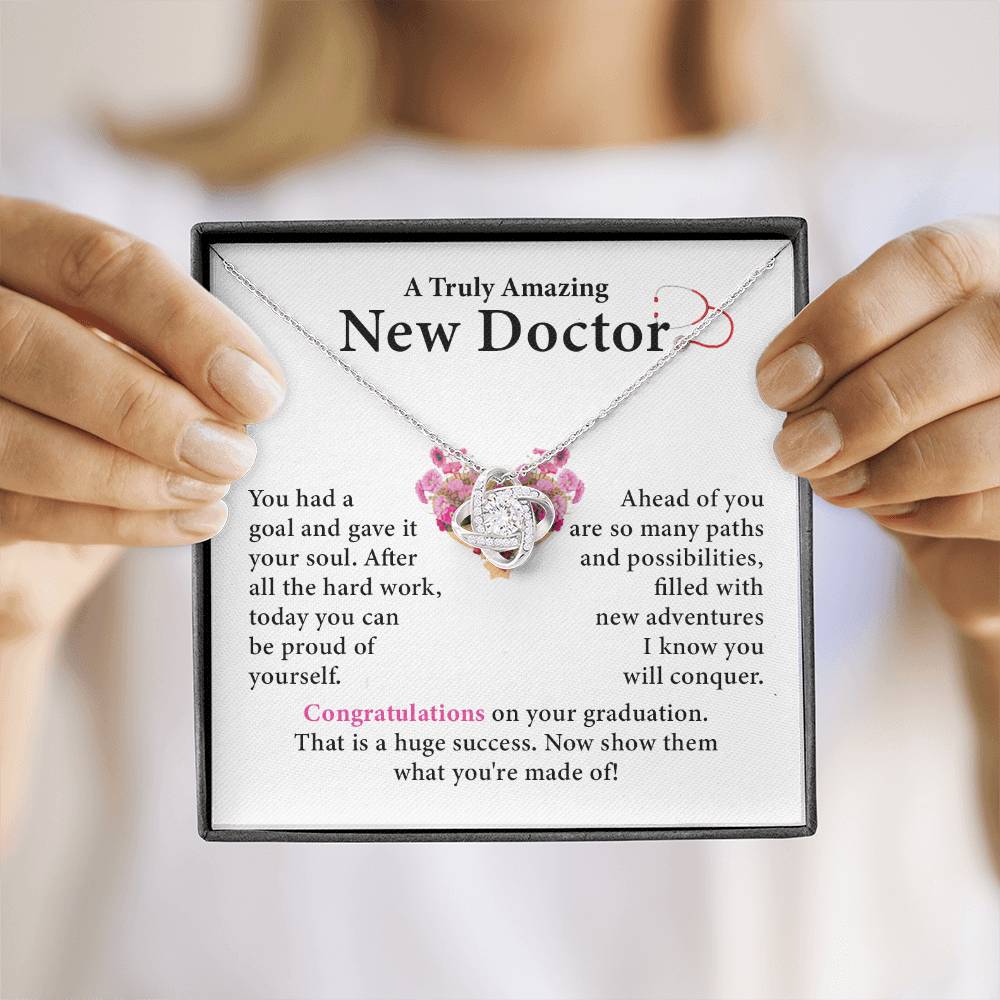Graduation Necklace Gift for New Doctor Woman