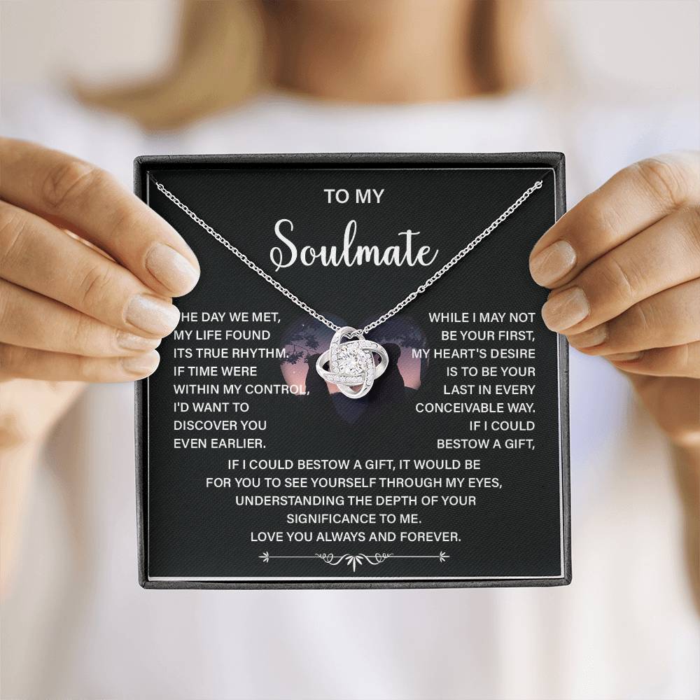 Soulmate Necklace Gift – Love You Always & Forever